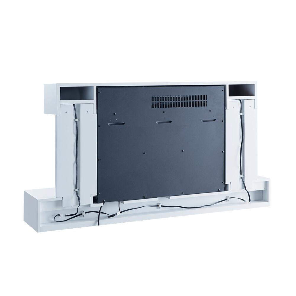 Balderia Wandkamin grau MDF B/H/T: ca. 120x632x24 cm