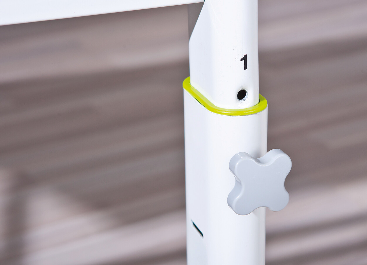 Schreibtisch 2Colorido weiß pink grün B/H/L: ca. 70,5x69,5x101 cm