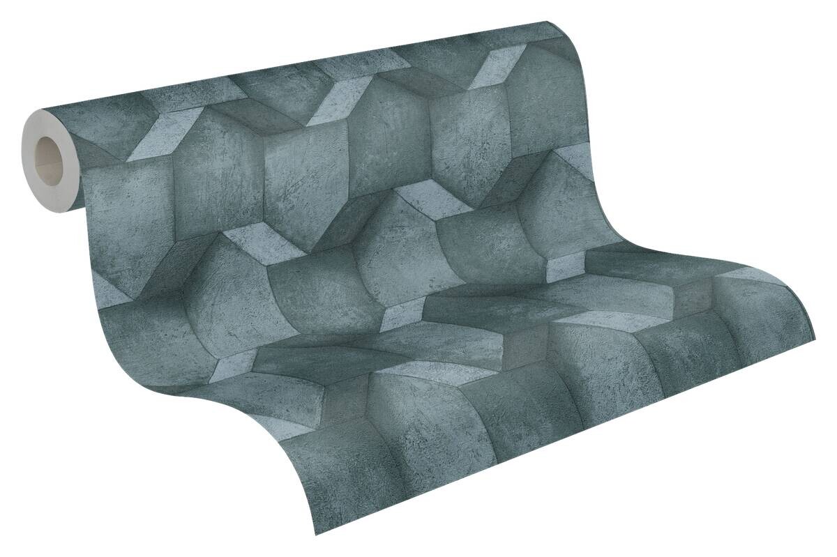 A.S.Creation Vliestapete blau türkis B/H/D: ca. 53x1005x8,3 cm