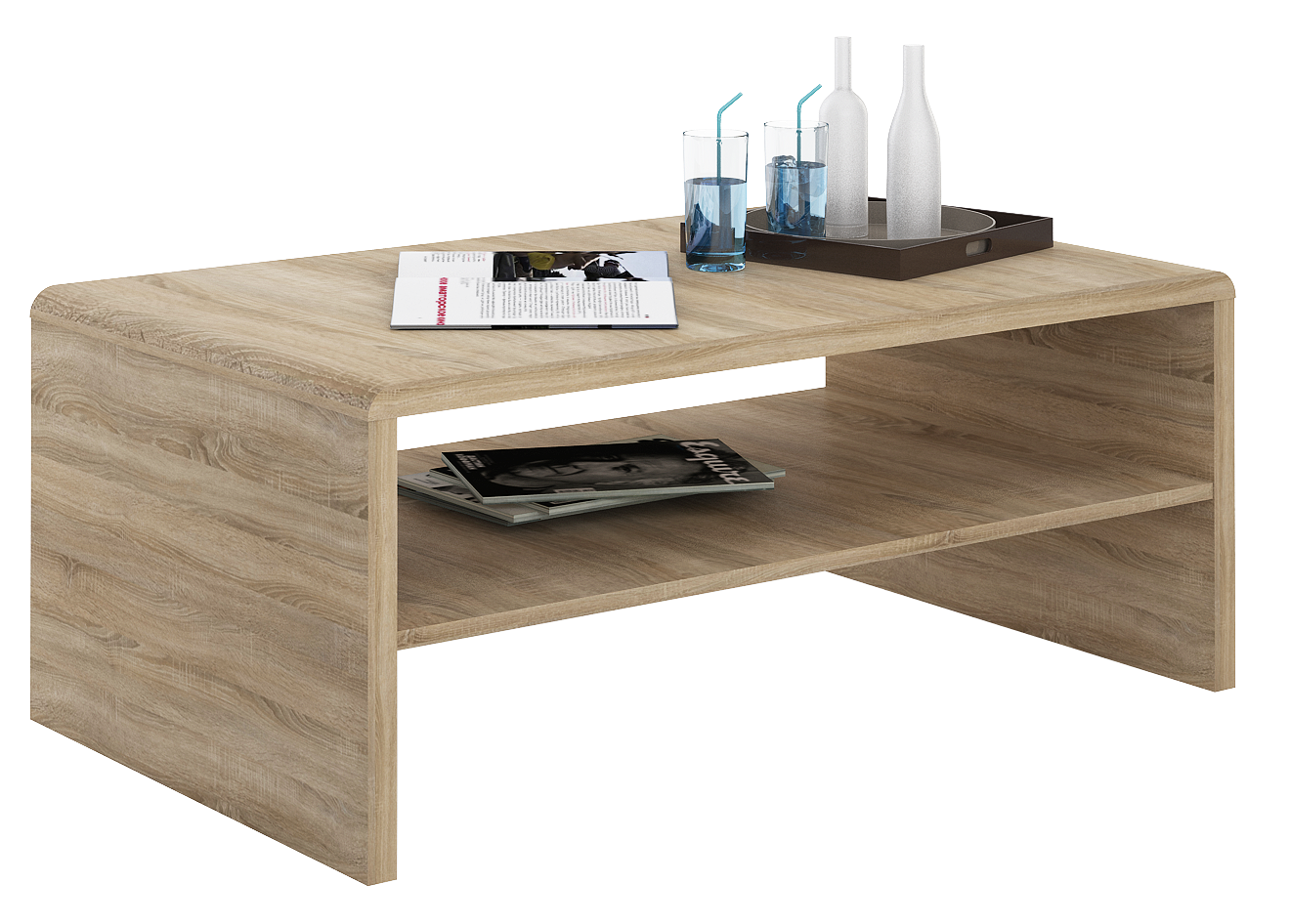 Couchtisch Cala Luna C4T02 Eiche Sonoma B/H/T: ca. 100x40x59 cm