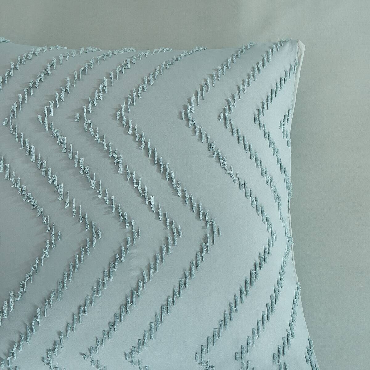 Microfaser Bettwäsche Zigzag salbei Polyester B/L: ca. 200x200 cm