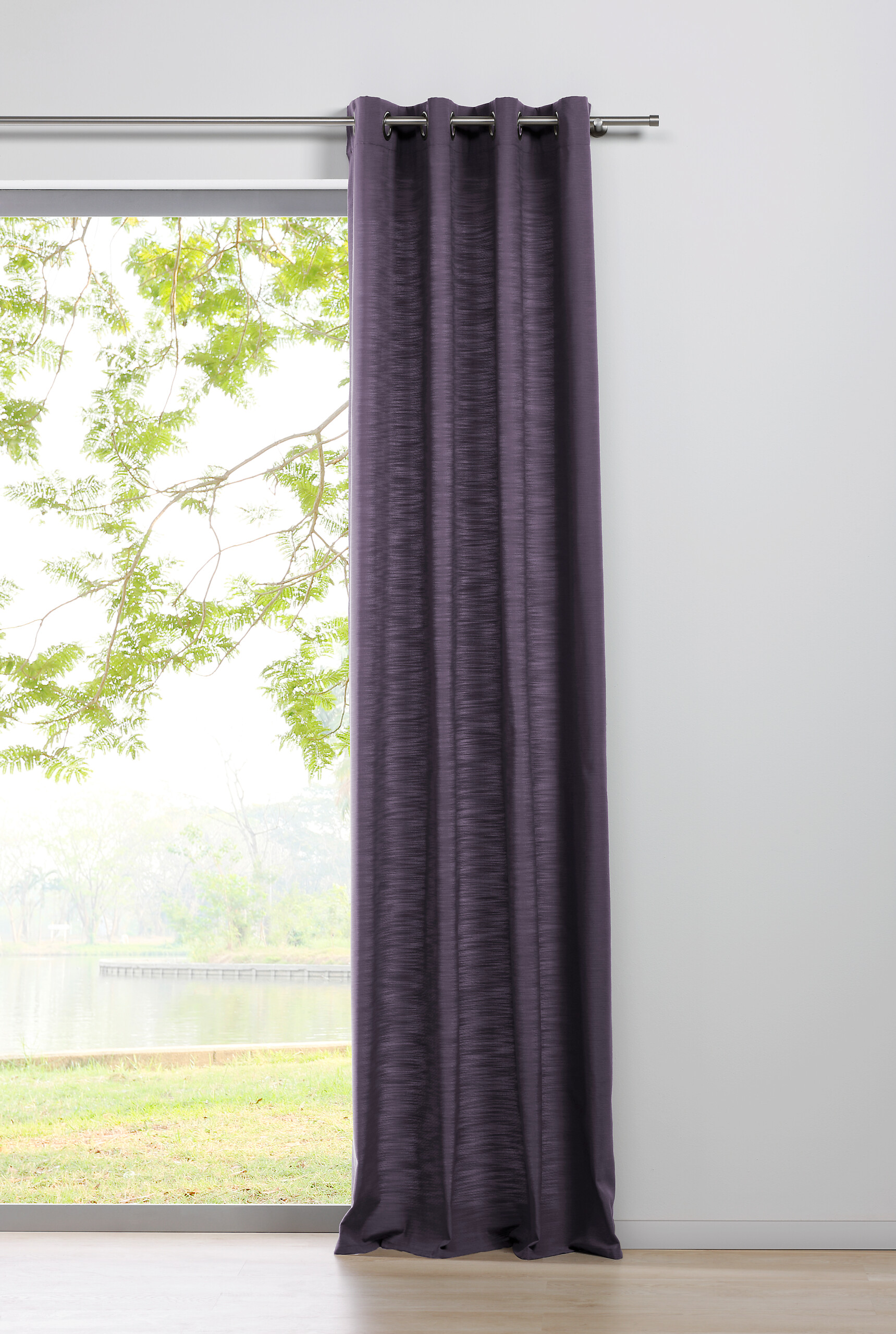 Ösenvorhang BALANCE brombeer B/L: ca. 135x300 cm