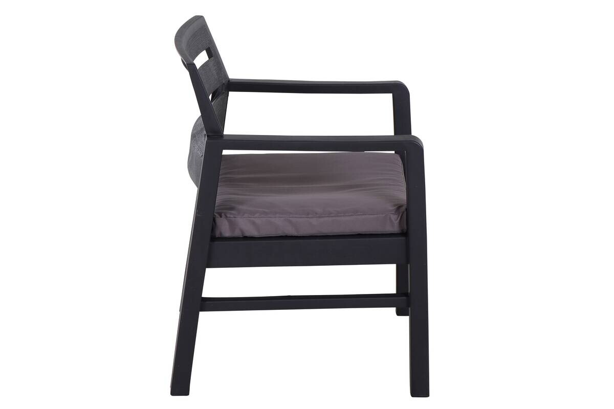 ProGarden Gartensitzgruppe Java anthrazit Kunststoff B/H/L: ca. 54x82x61 cm