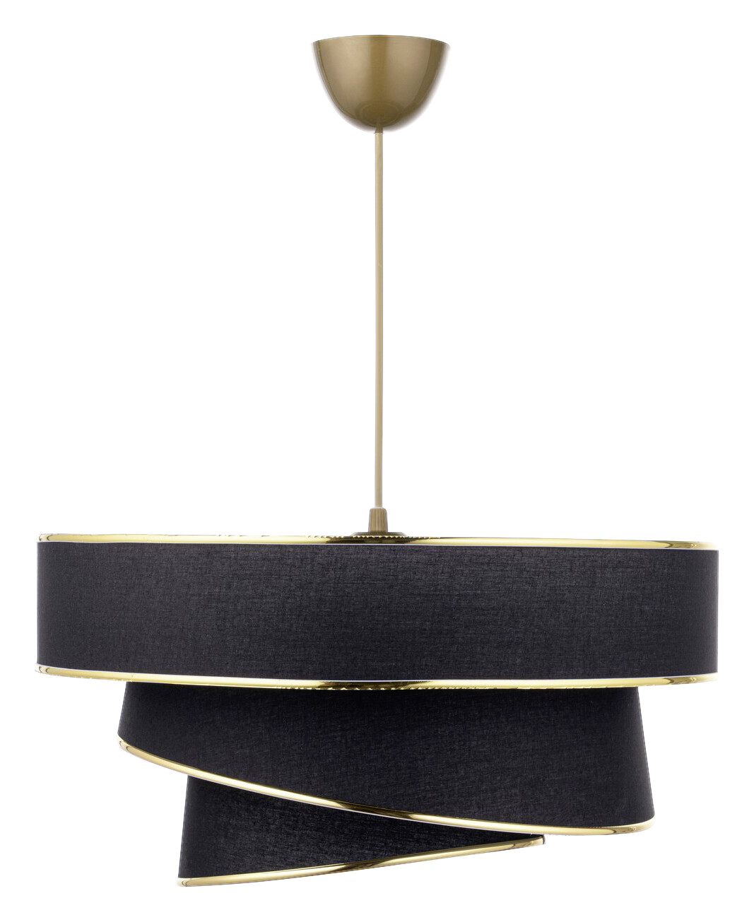 Opviq Pendelleuchte Couper gold schwarz B/H/T/L/D: ca. 40x72x40x40x40 cm E27 1 Brennstellen