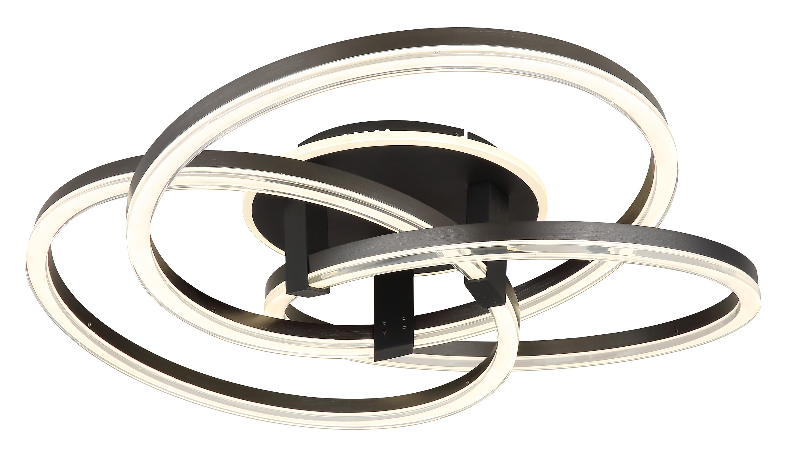 GLOBO Deckenleuchte Opal anthrazit Metall Aluminium H/D: ca. 25x78 cm 1 Brennstellen