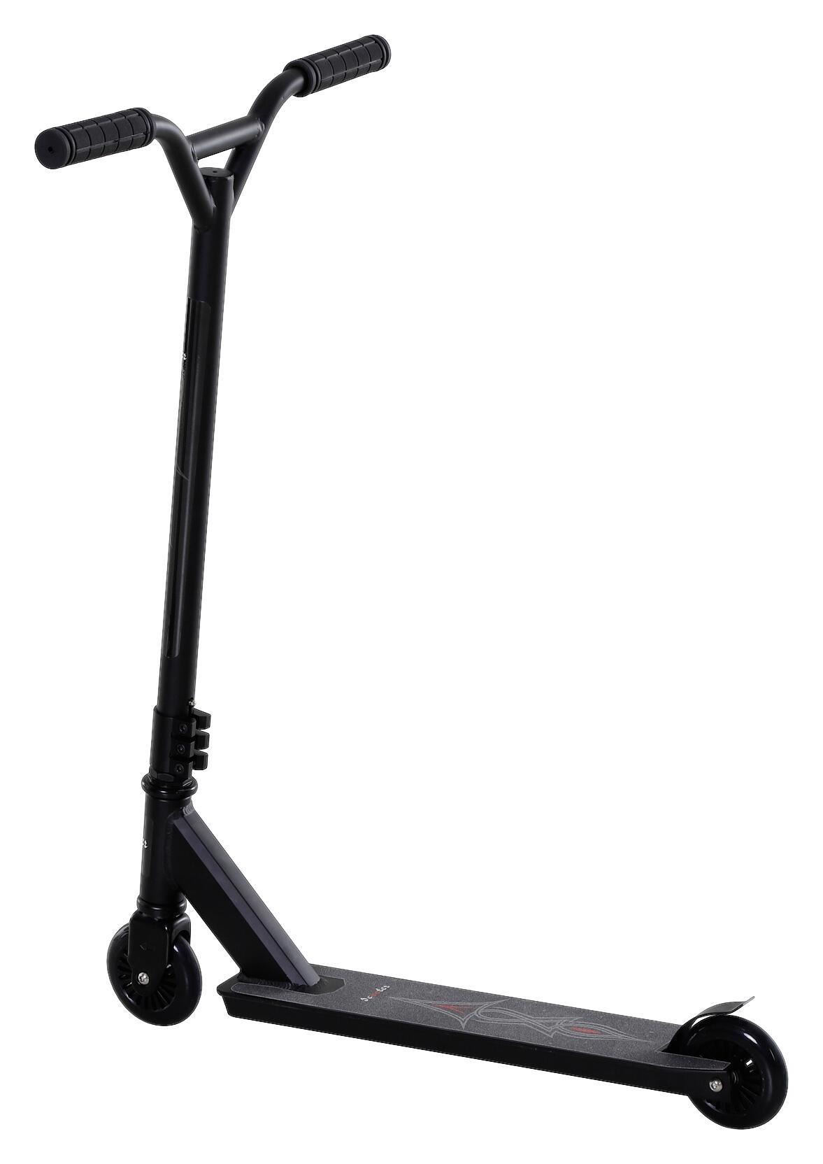 HOMCOM Kinder-Tretroller schwarz B/H/L: ca. 47,2x86x68 cm