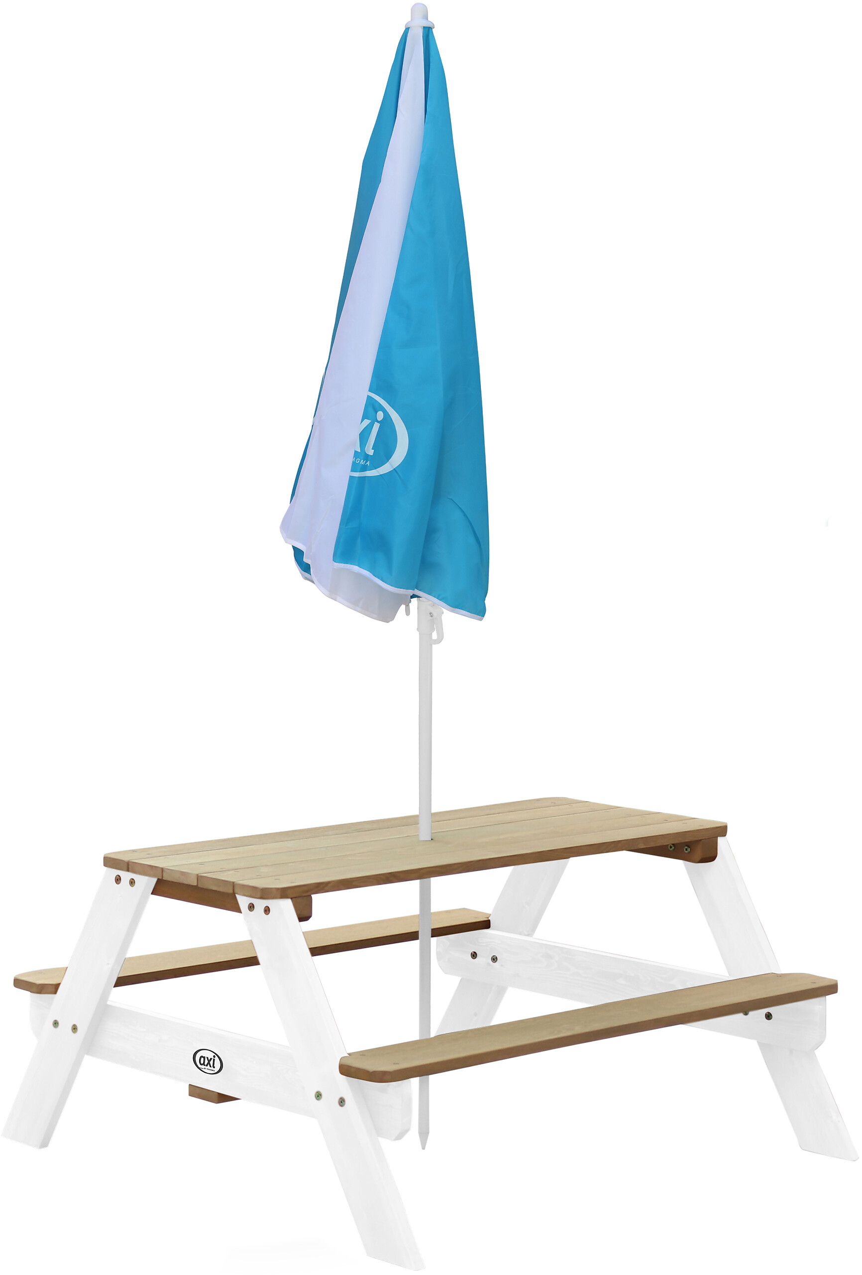 AXI Sonnenschirm blau Kunststoff H/D: ca. 175x125 cm