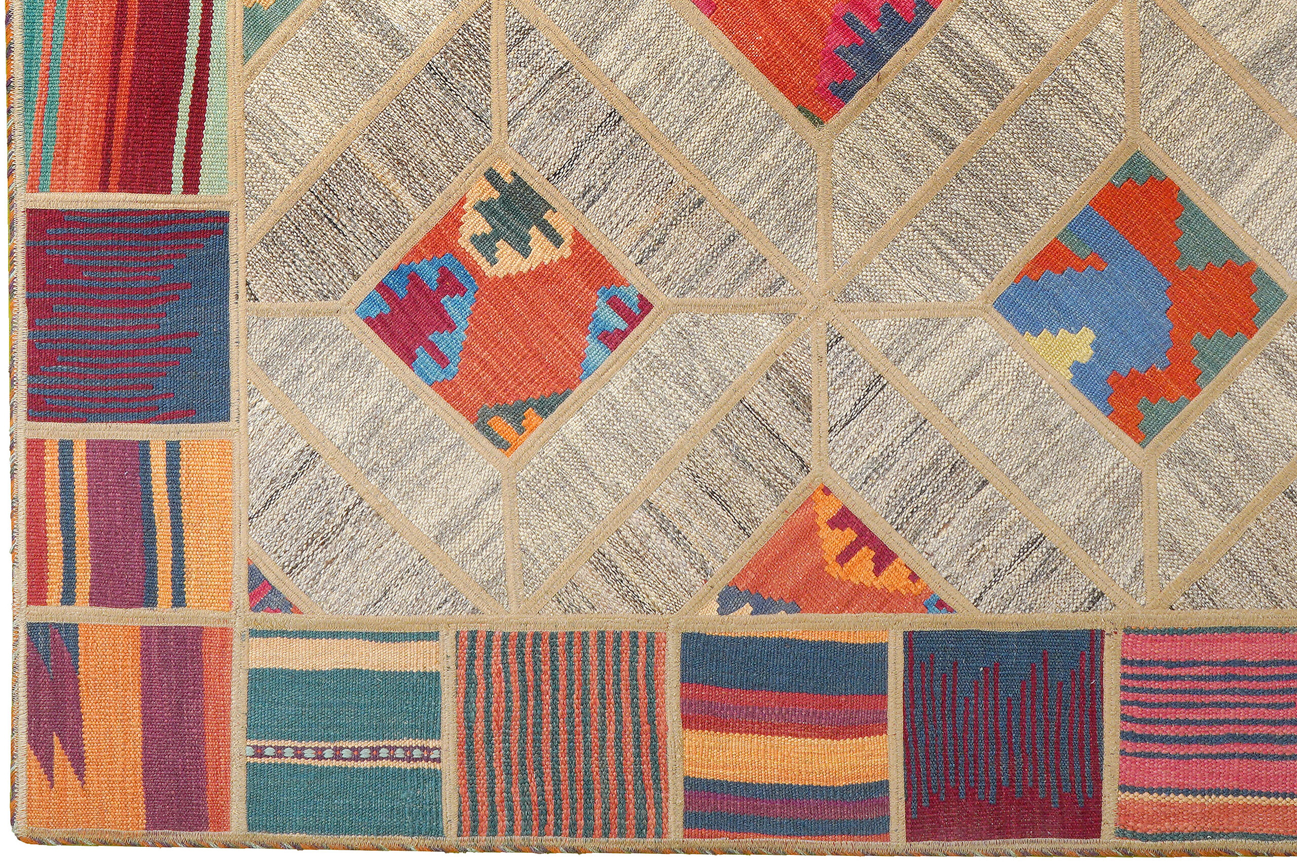 PersaTepp Teppich Kelim Tekkehdouz beige B/H/L: ca. 150x1x200 cm