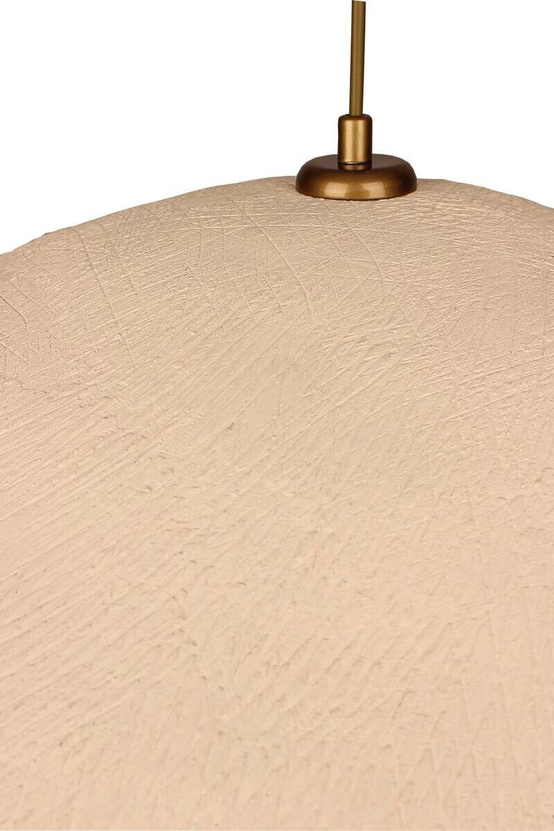 Opviq Pendelleuchte creme gold Metall B/T/L: ca. 60x60x60 cm E27 1 Brennstellen