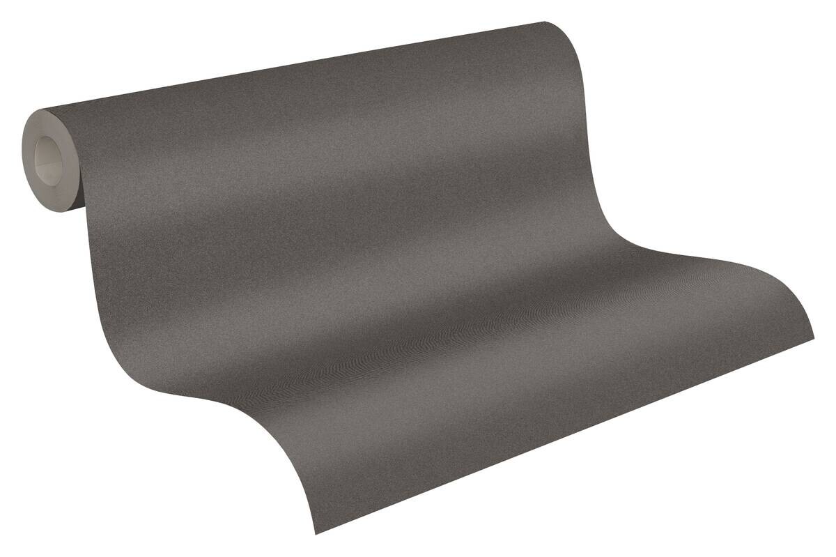 A.S.Creation Vliestapete New Elegance Uni schwarz B/L: ca. 53x1005 cm