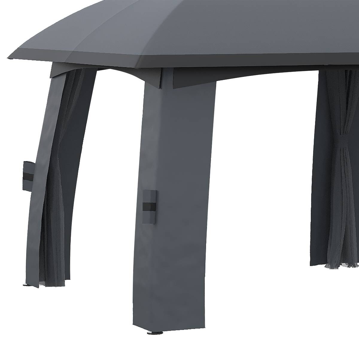 Outsunny Pavillon dunkelgrau Nylon B/H/L: ca. 600x278x300 cm