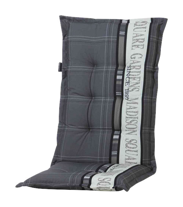 Madison Auflage Garden grau Polyester B/H/L: ca. 123x8x50 cm