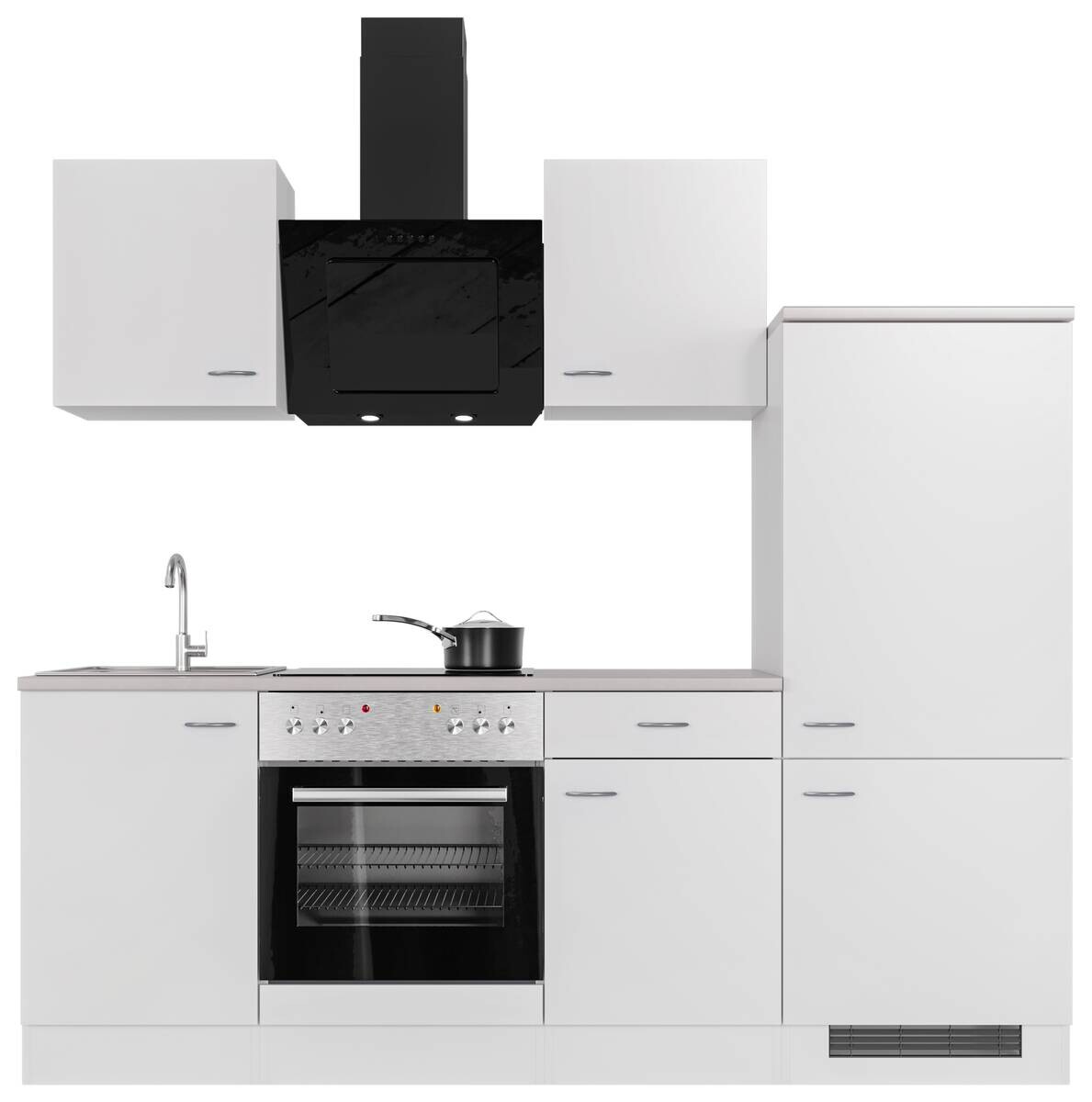 Küchenblock Wito weiß B/H/T: ca. 220x200x60 cm