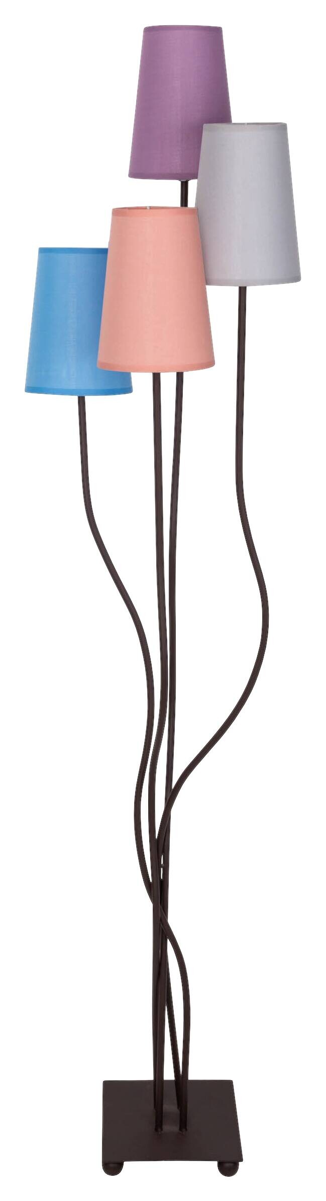 Näve Leuchten Stehleuchte 2040962 multicolor Textil Metall B/H/T: ca. 34x138x43 cm 4 Brennstellen