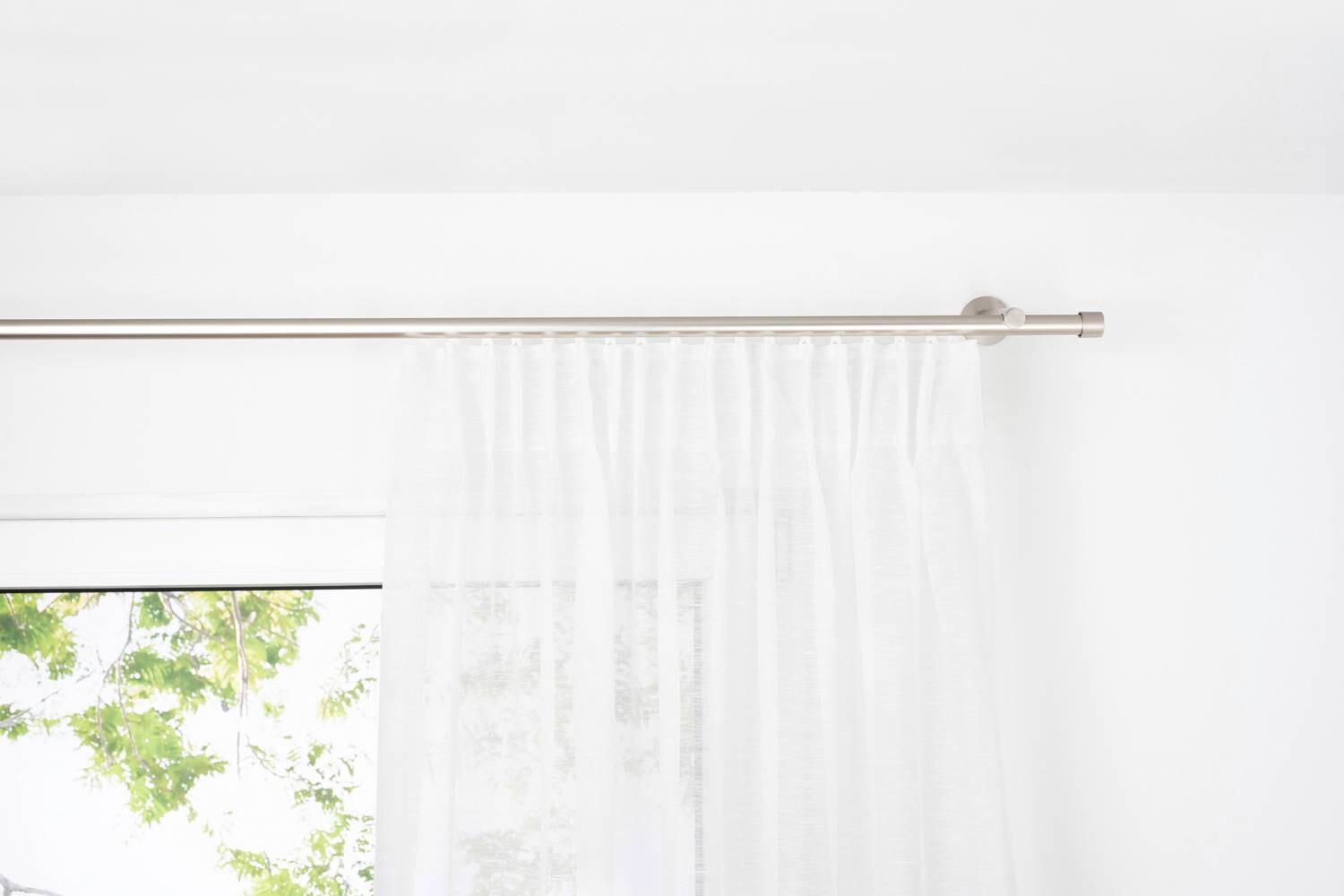 Kombivorhang 2er Pack Soft weiß B/L: ca. 135x245 cm