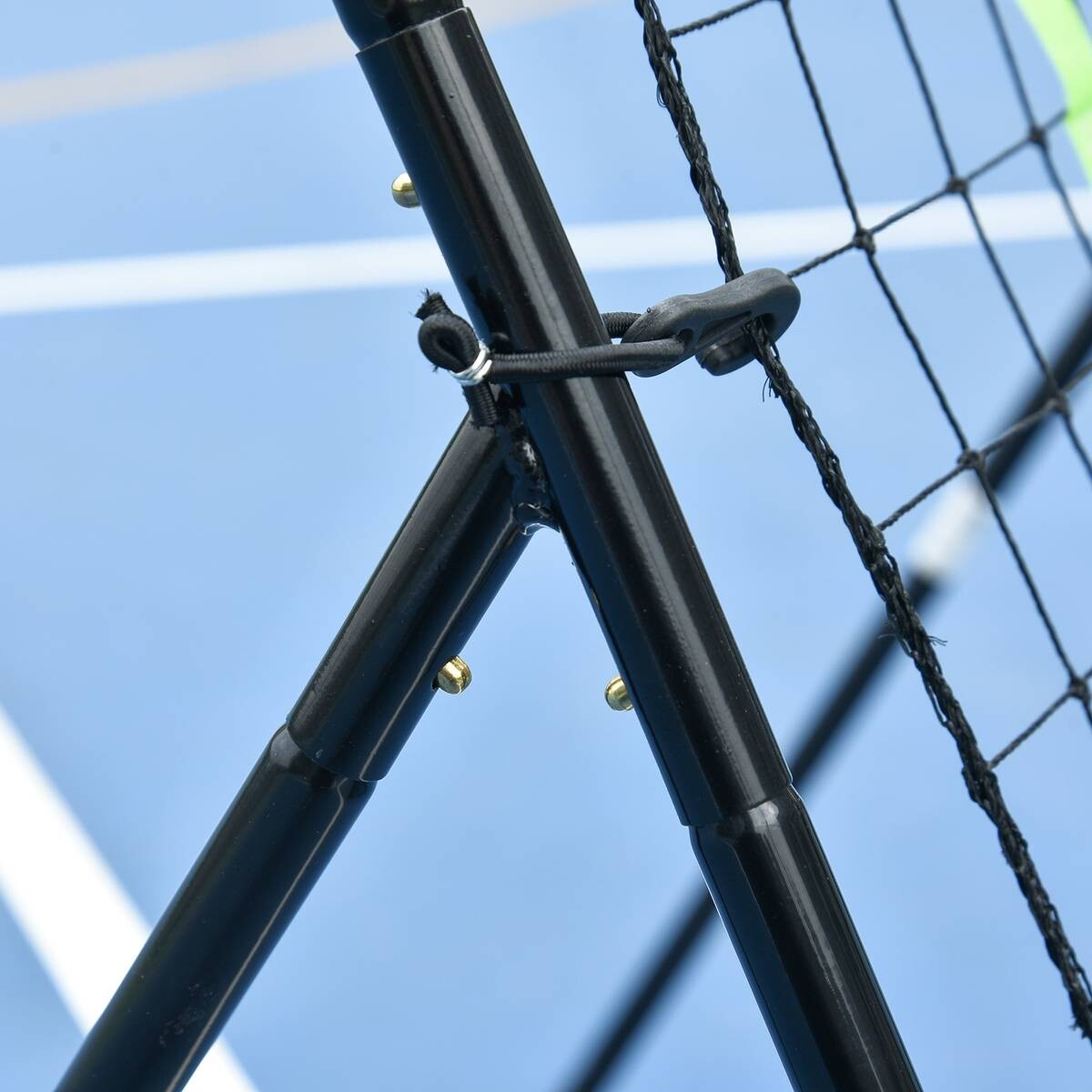 HOMCOM Netzrückprallwand Rebounder schwarz B/H/L: ca. 90x140x80 cm