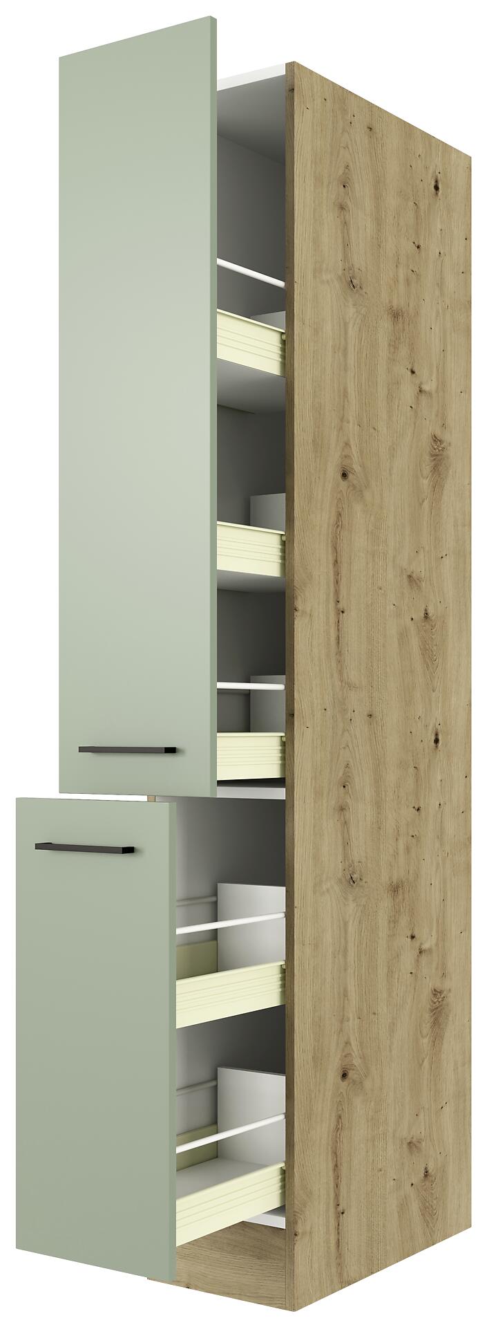 Apothekerschrank Cara grün B/H/T: ca. 30x200x57 cm