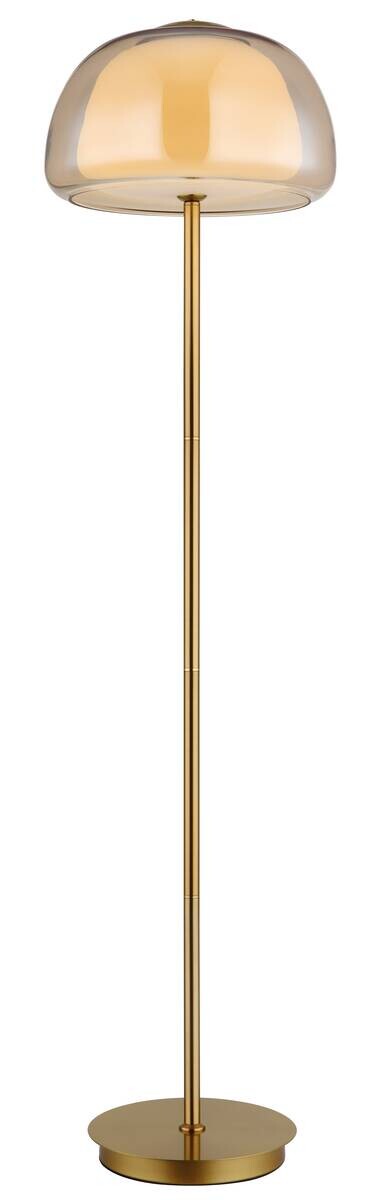 GLOBO Stehleuchte gold Metall Glas B/H/L: ca. 44x37x44 cm