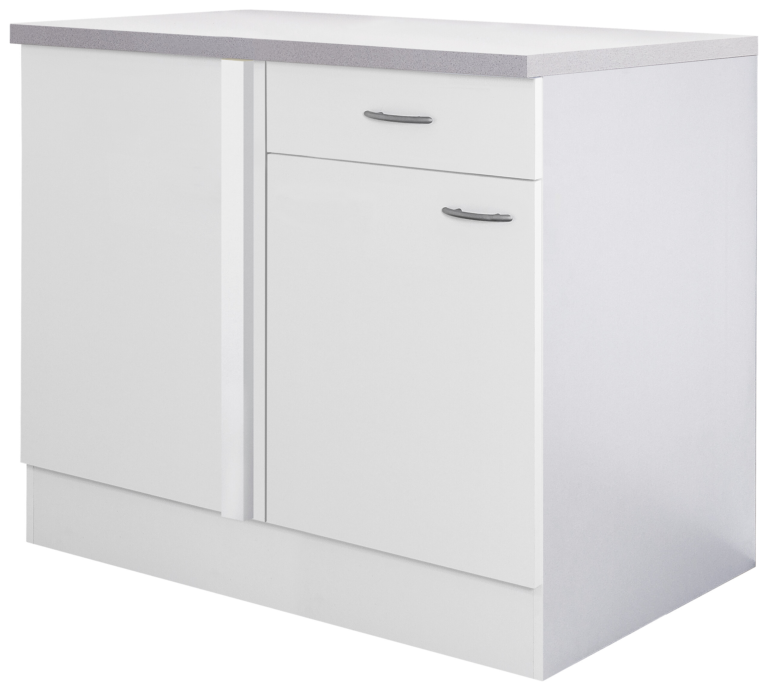 Eckunterschrank Wito weiß B/H/T: ca. 110x85x60 cm