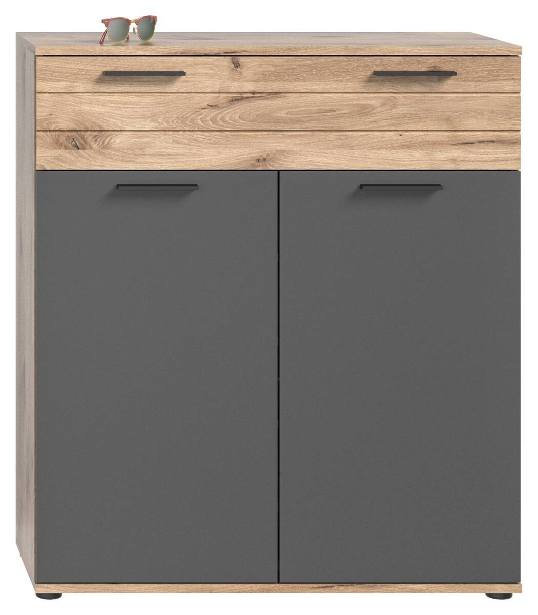 Schuhkommode Mason Nox Oak Nachbildung dunkelgrau B/H/T: ca. 90x104x37 cm