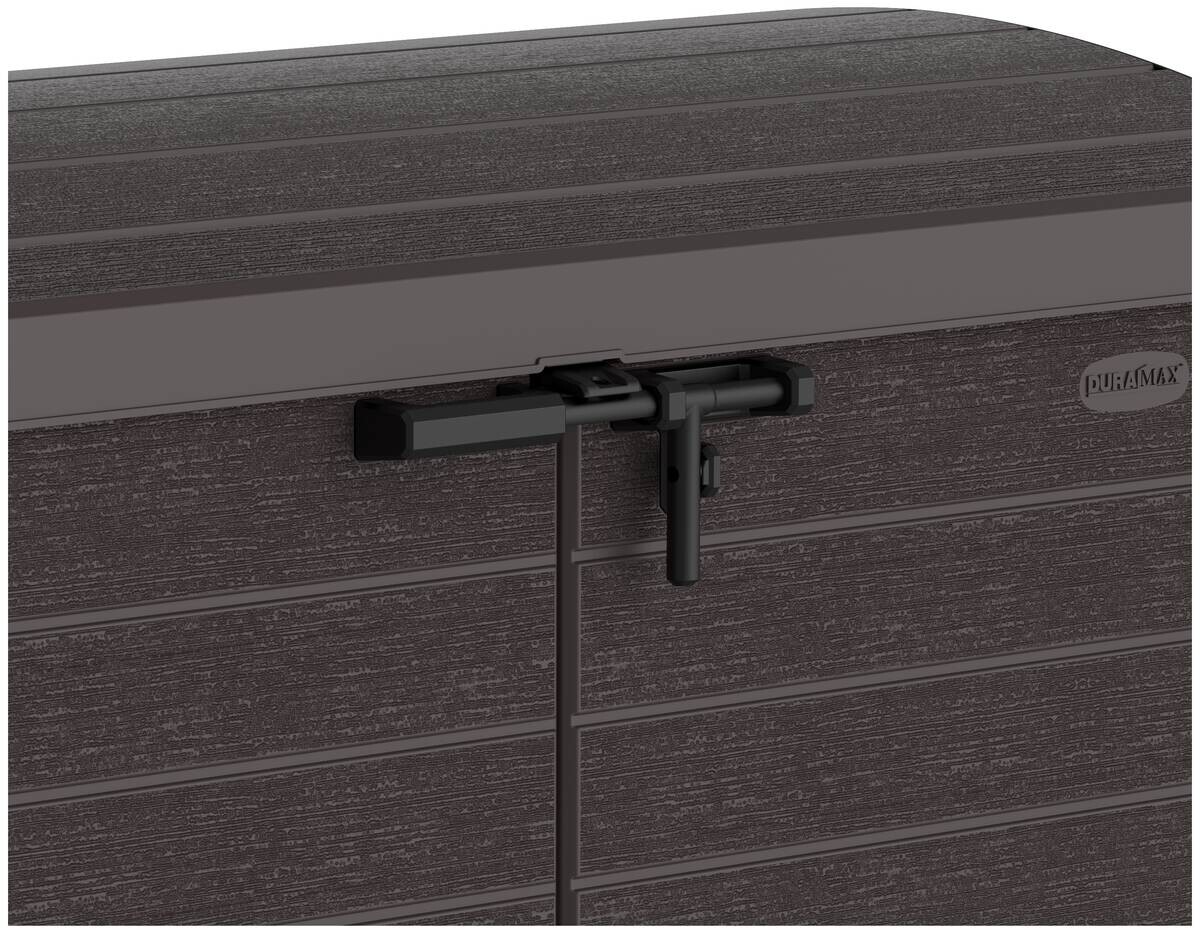 VCM Mülltonnenbox 2er StoreAway braun Kunststoff B/H/L: ca. 145x125x83 cm