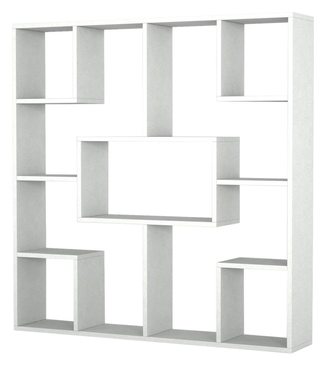 Regal Optimist weiß B/H/T: ca. 120x123,6x22 cm