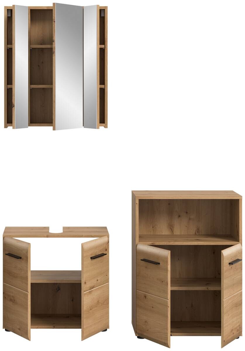 Badezimmer-Set Ice Artisan Oak Nachbildung B/H/T: ca. 135x185x30 cm