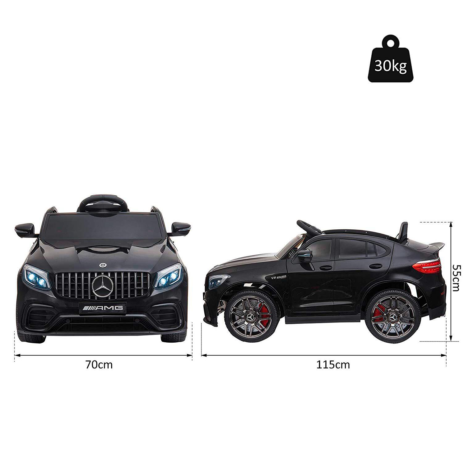 HOMCOM Elektroauto AMG GLC schwarz B/H/L: ca. 70x55x115 cm