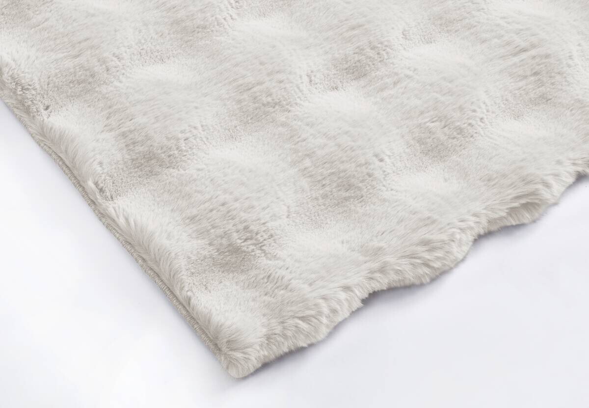 Fellimitat Big Bubble wollweiß B/L: ca. 120x170 cm