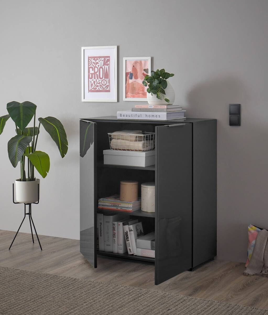 Kommode Santorin anthrazit B/H/T: ca. 90x99x40 cm