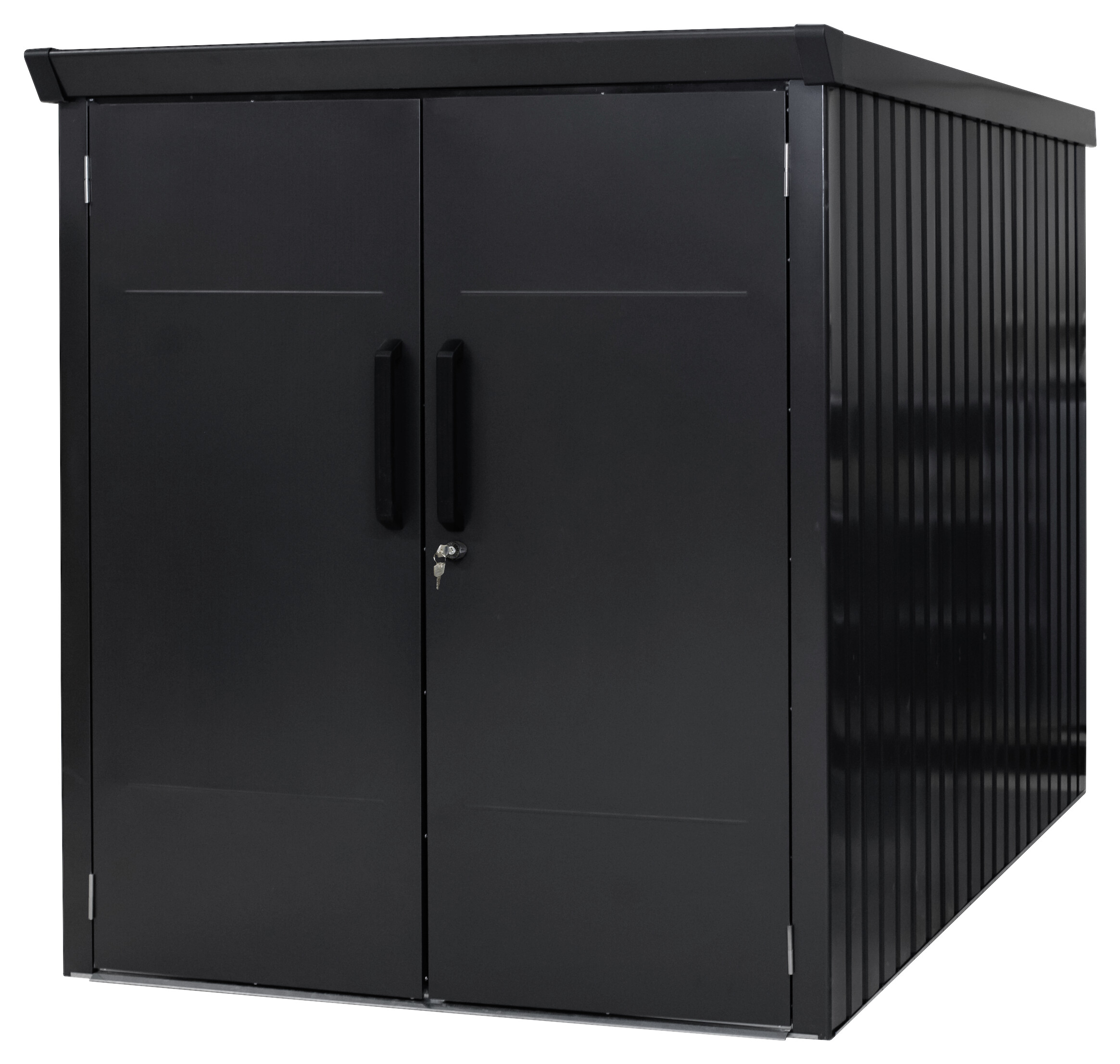 Westmann Fahrradgarage Velos schwarz B/H/L: ca. 133x151x222 cm