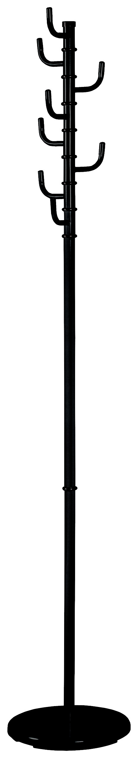 Garderobenständer schwarz lackiert H: ca. 170 cm Garderobenständer schwarz lackiert H: ca. 170 cm