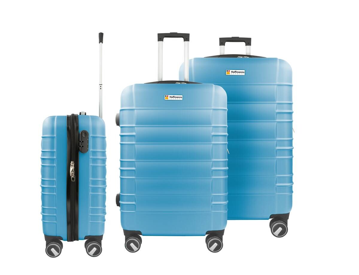 HOFFMANNS Hartschalenkoffer blau Kunststoff B/H/L: ca. 30x76x52 cm