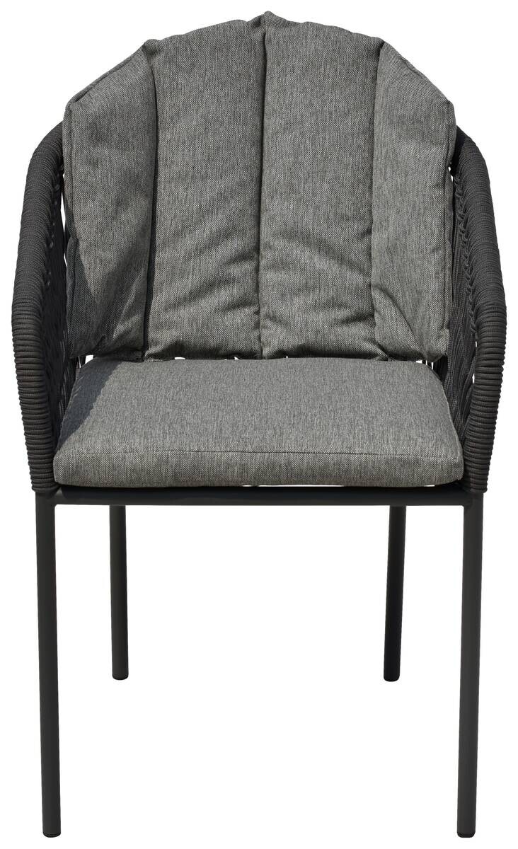 POCOline Gartenstuhl grau Webstoff B/H/L: ca. 68x79x58 cm