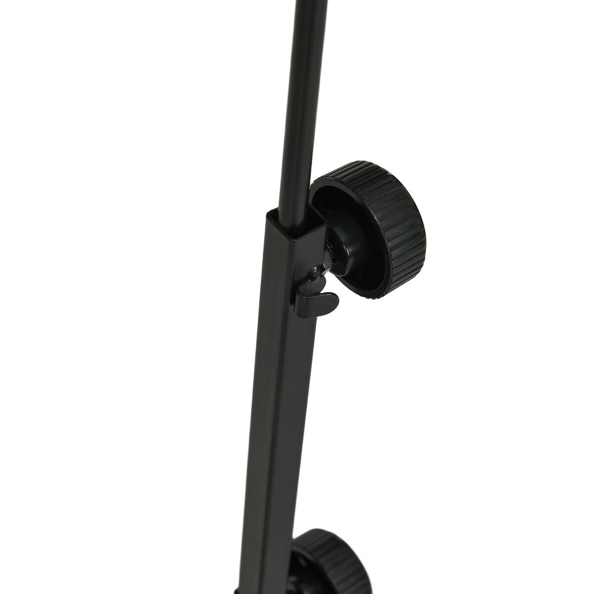 PawHut Reptilien-Lampenständer schwarz Stahl B/H/L: ca. 15x95x40 cm