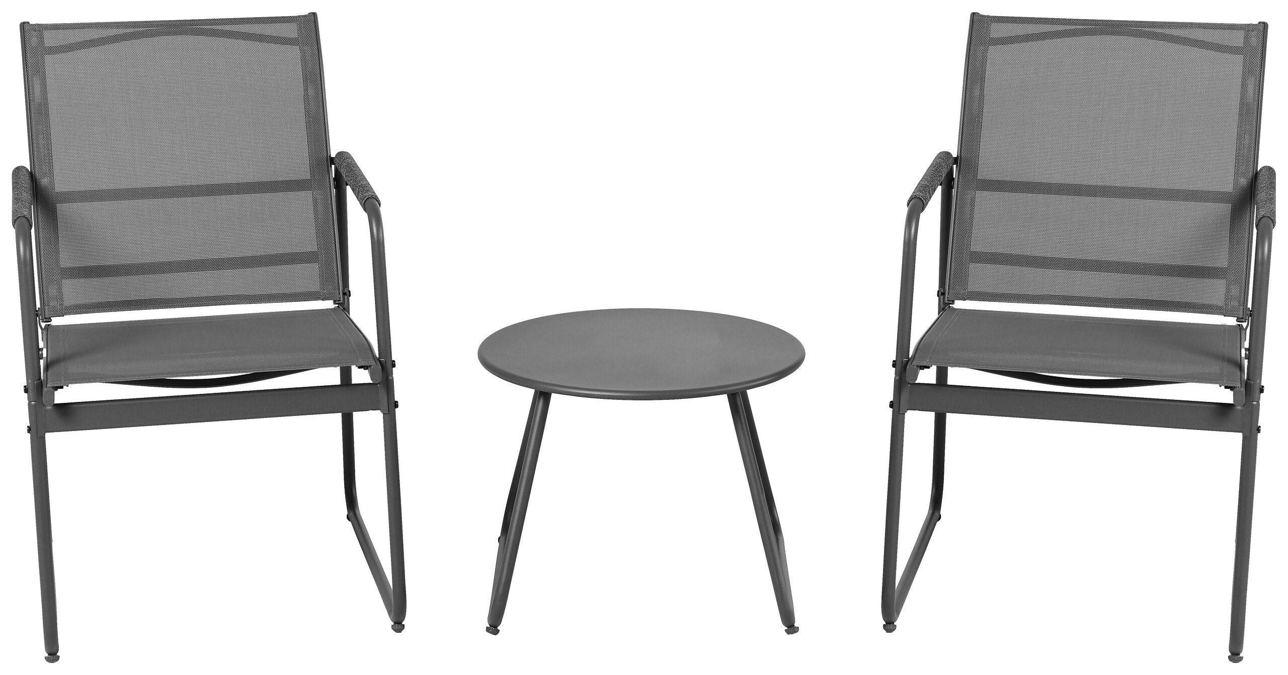 POCOline Gartensitzgruppe Lagos dunkelgrau Stahl