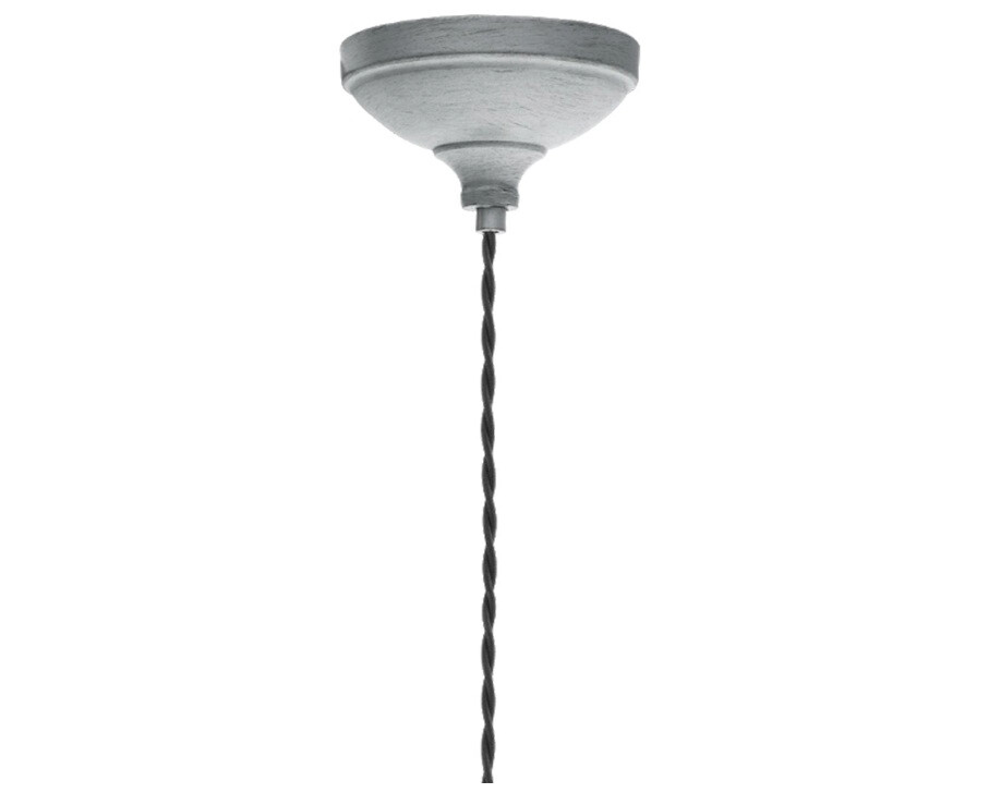 Eglo Pendelleuchte Yorth silber B/H/L: ca. 13x200x13 cm E27 1 Brennstellen