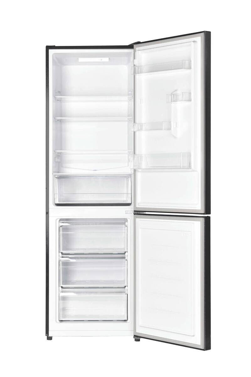 POCOline Kühl-/Gefrierkombination schwarz B/H/T: ca. 59,6x185,5x59,5 cm