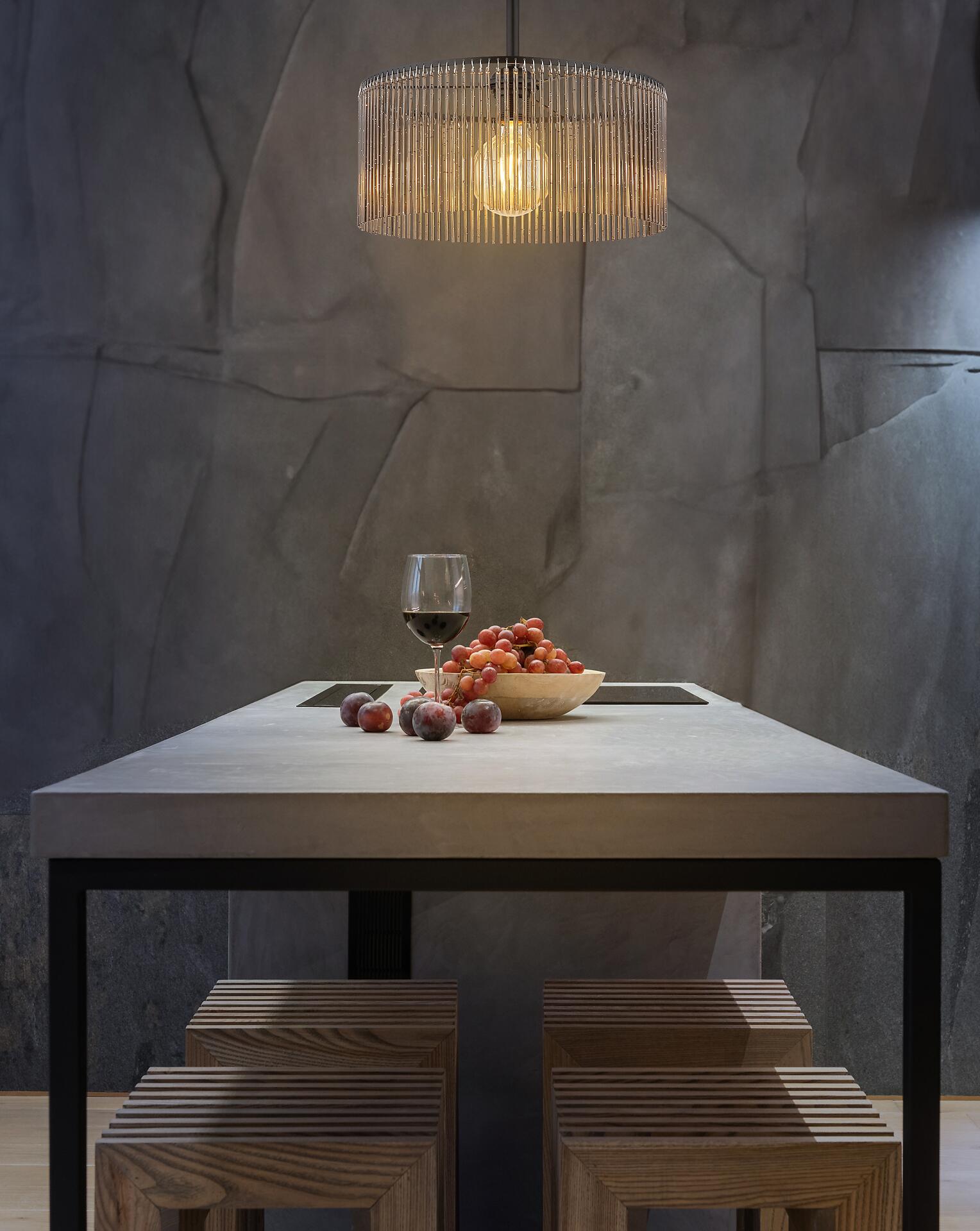 GLOBO Deckenleuchte Leeds schwarz Rauch Metall Kunststoff H/D: ca. 32x35 cm E27 1 Brennstellen