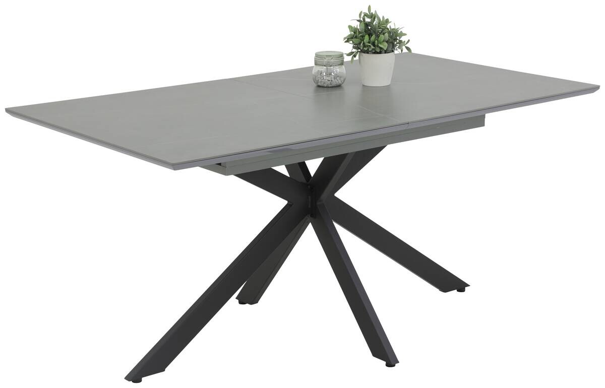 Tisch Chiara Marmoroptik grau anthrazit stone Metall B/H/T: ca. 200x76x90 cm