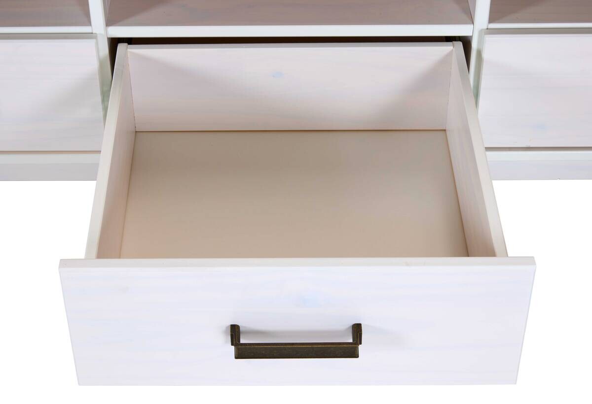 TV-Lowboard Maluno weiß lackiert B/H/L: ca. 48,3x53,2x166,4 cm