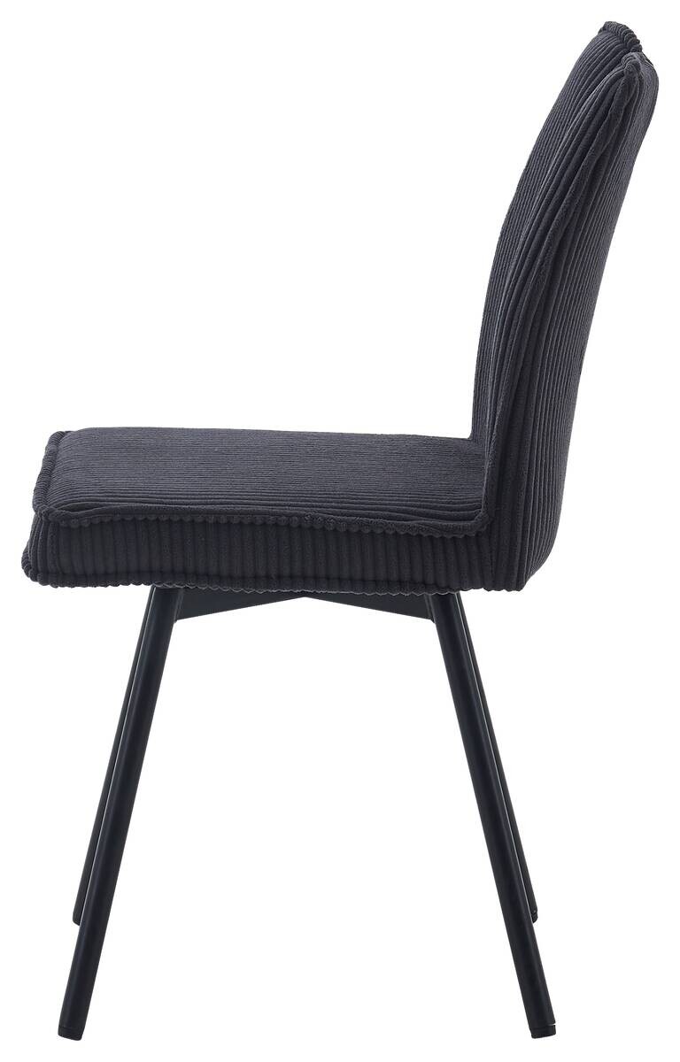 Stuhl Lara anthrazit Kord B/H/T: ca. 47x89x58 cm Stuhl Lara anthrazit Kord B/H/T: ca. 47x89x58 cm