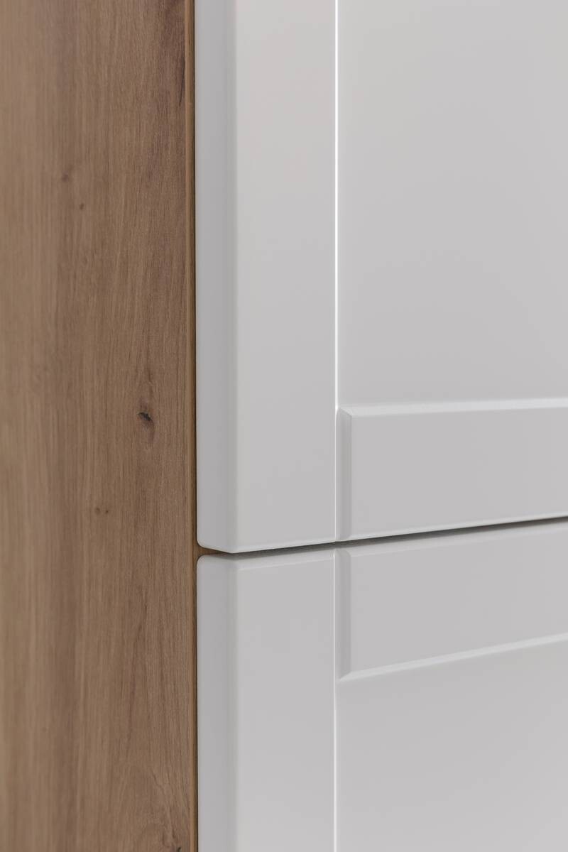 Waschbeckenunterschrank Jesper Eiche Artisan Nachbildung weiß matt B/H/T: ca. 50x57x40 cm