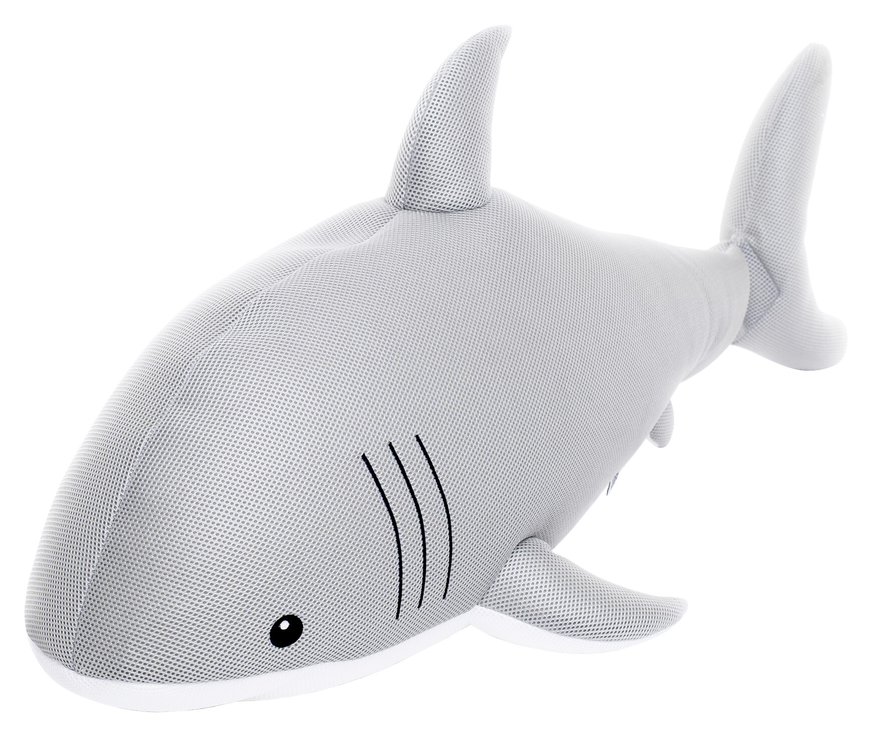 Westmann Sitzsack Schwimmtier Hai grau Kunststoff B/H/T: ca. 111x38x45 cm