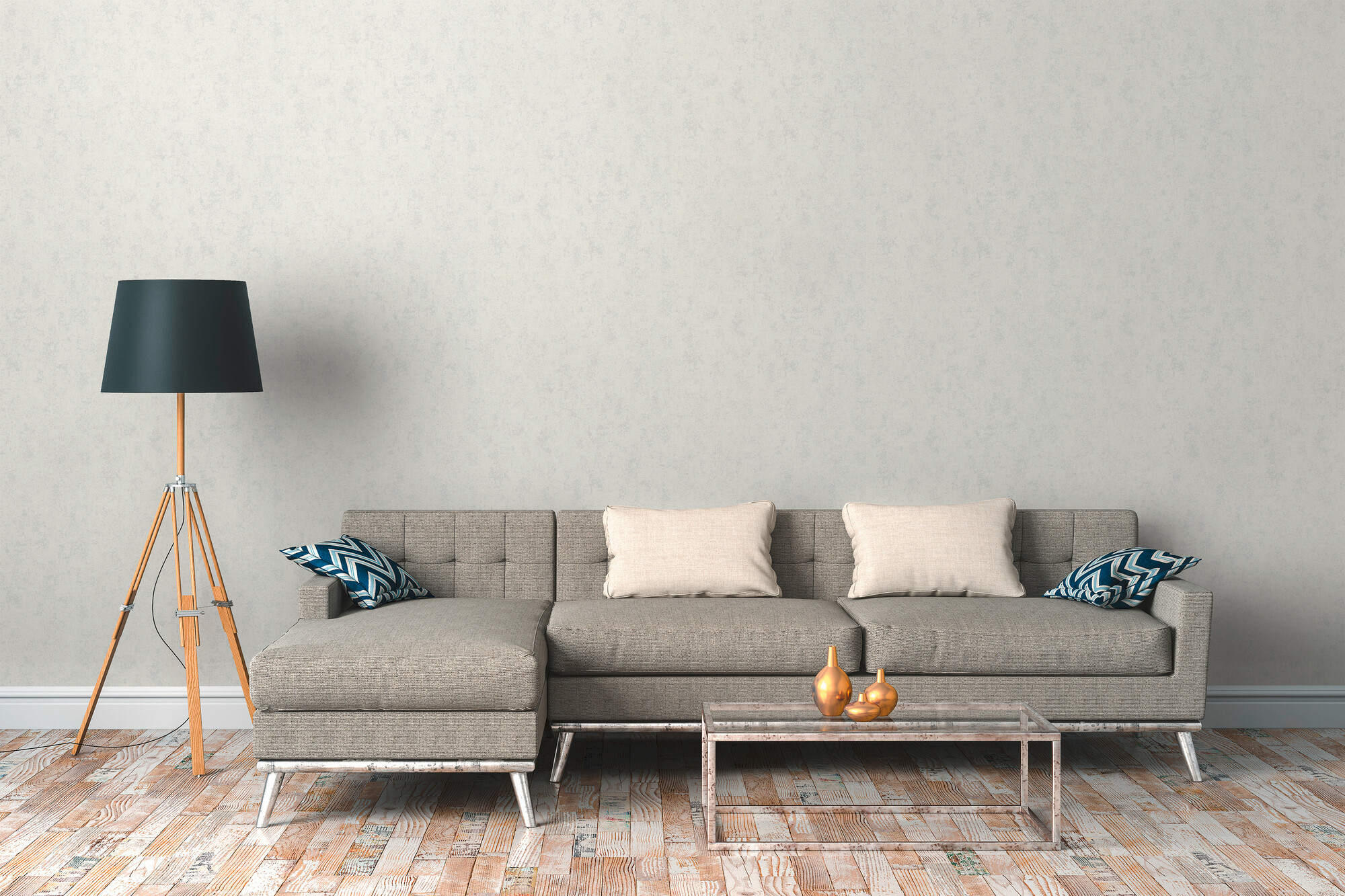 A.S.Creation Vliestapete grau B/H/D: ca. 53x1005x8,3 cm