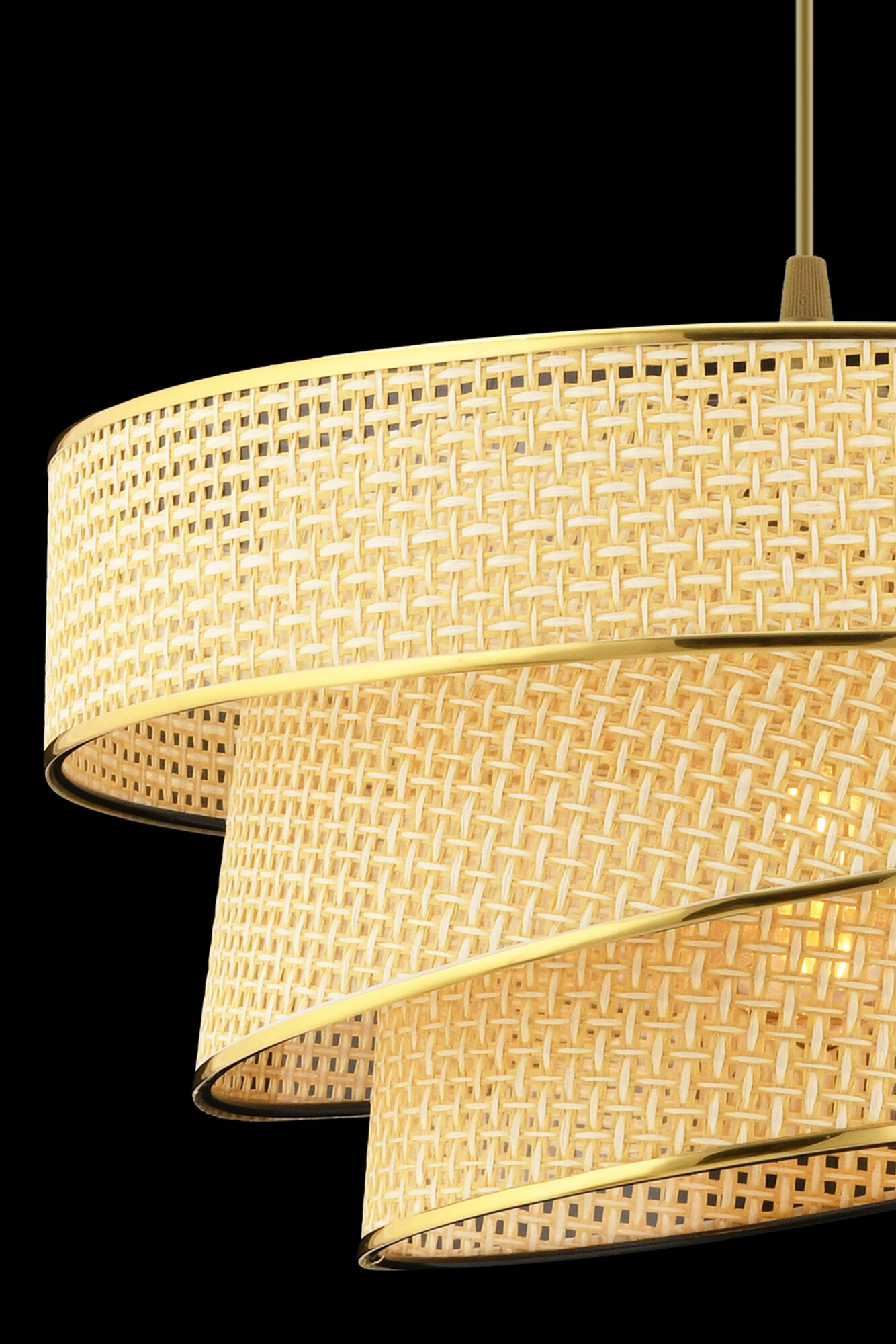 Opviq Pendelleuchte Couper kamel Metall Baumwolle B/H/L: ca. 40x72x40 cm E27 1 Brennstellen