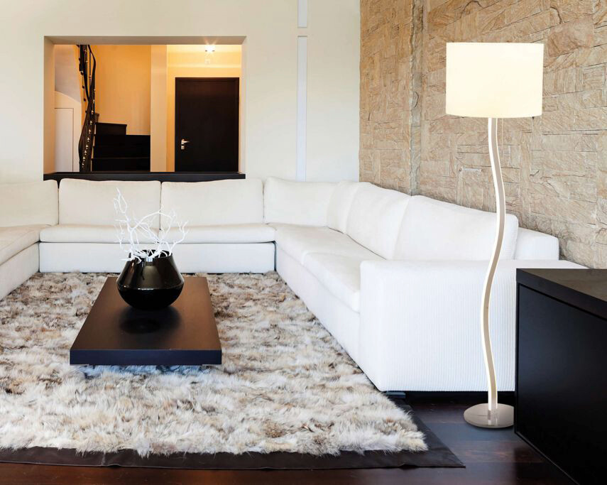 Näve Leuchten LED Stehleuchte NV2065423 weiß Aluminium H/D: ca. 163x40 cm 2 Brennstellen