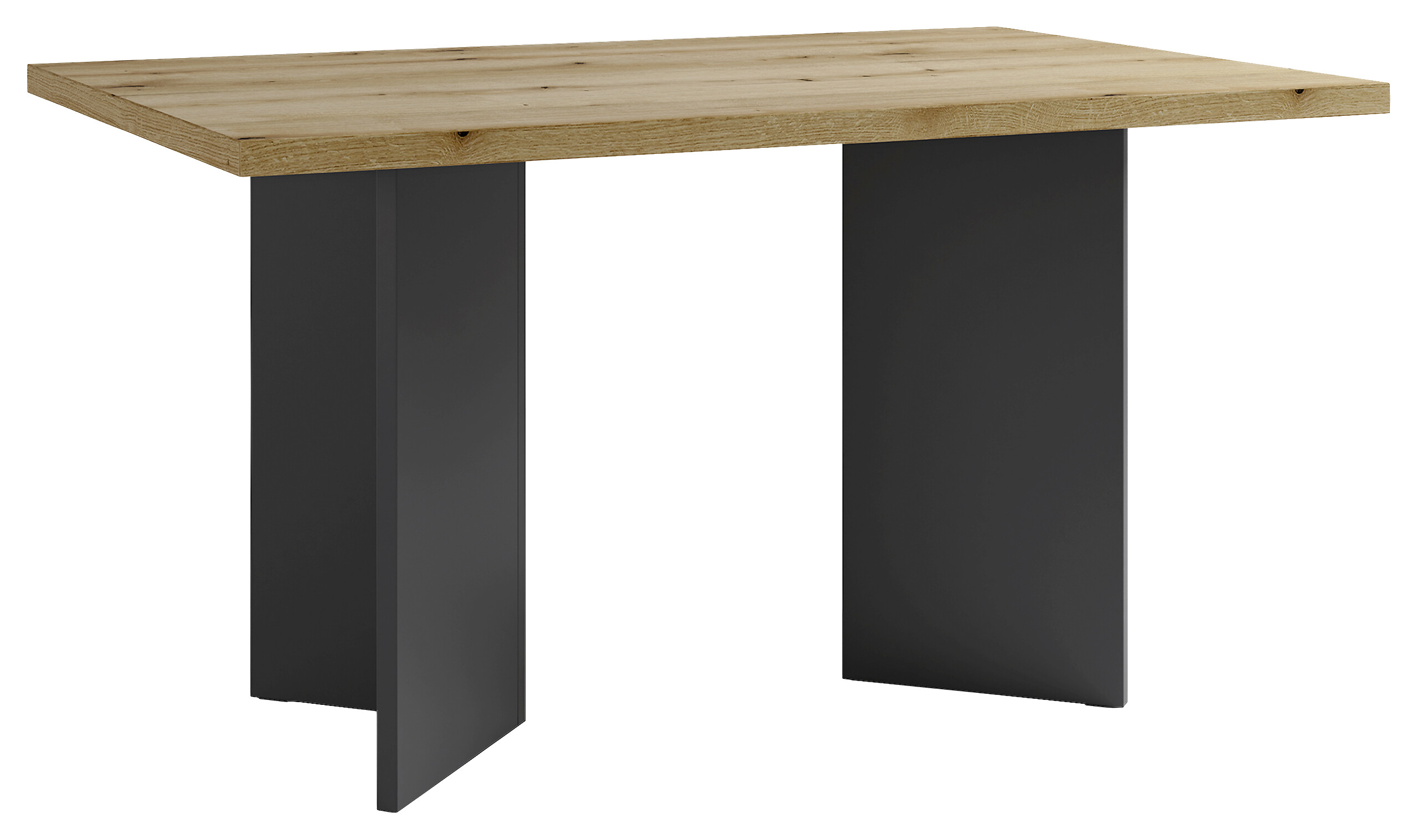 Tisch MARTEN Eiche Nachbildung anthrazit B/H/T: ca. 138x75,5x90 cm