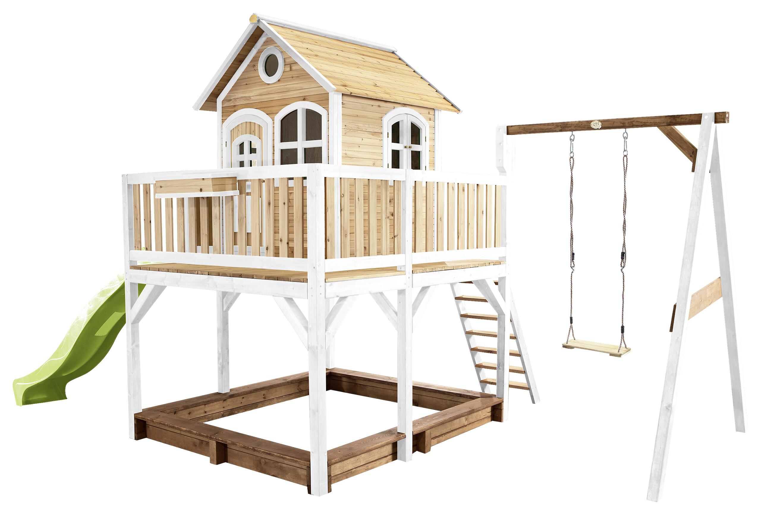 AXI Spielhaus Liam braun B/H/L: ca. 541x291x277 cm