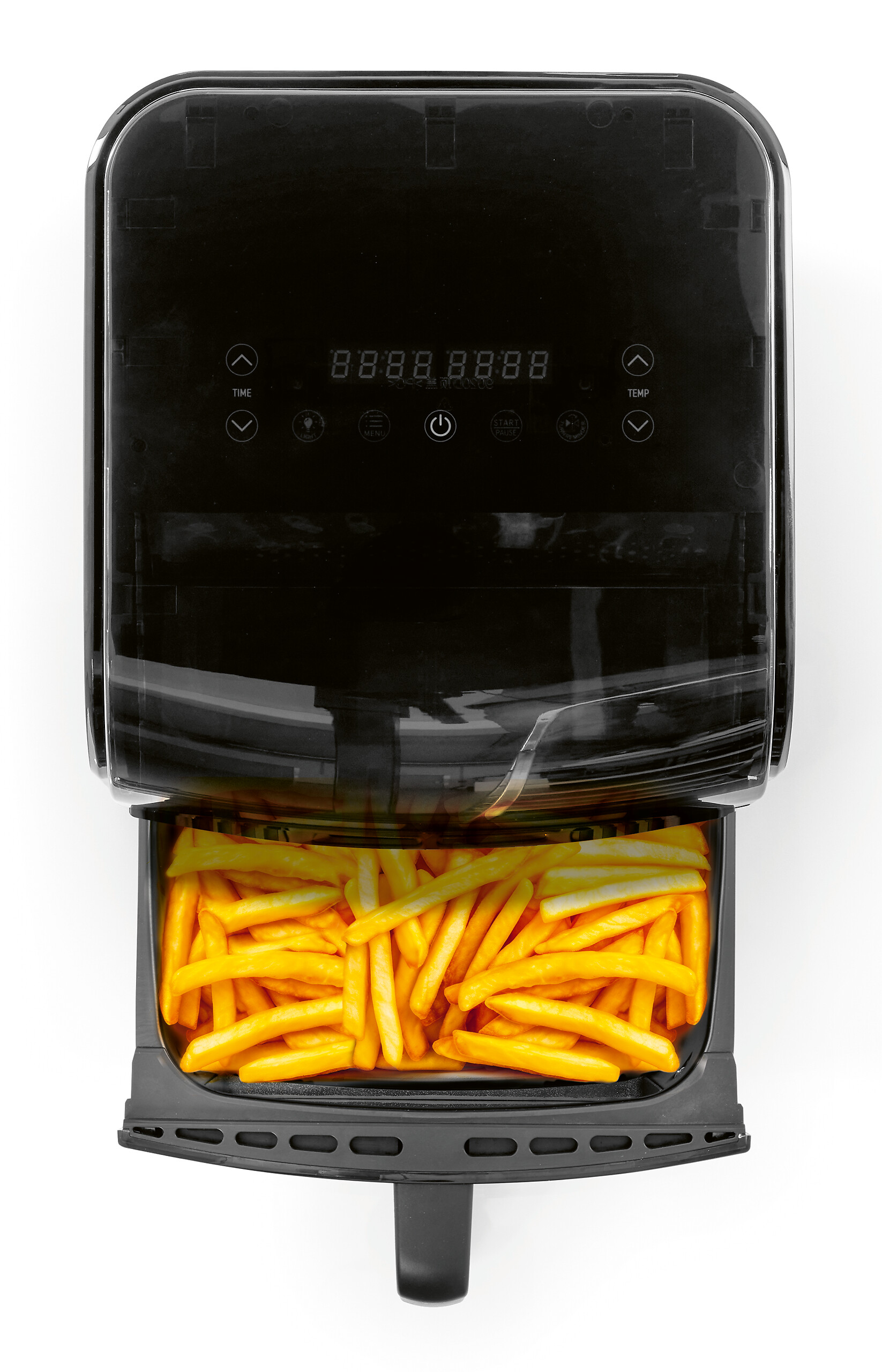 GOURMETmaxx Heißluftfritteuse schwarz Metall B/H/L: ca. 38,6x31,8x28,8 cm ca. 7 l